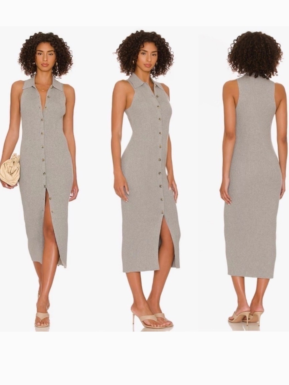 NWT Favorite Daughter Lena Rib Knit Midi Dresses